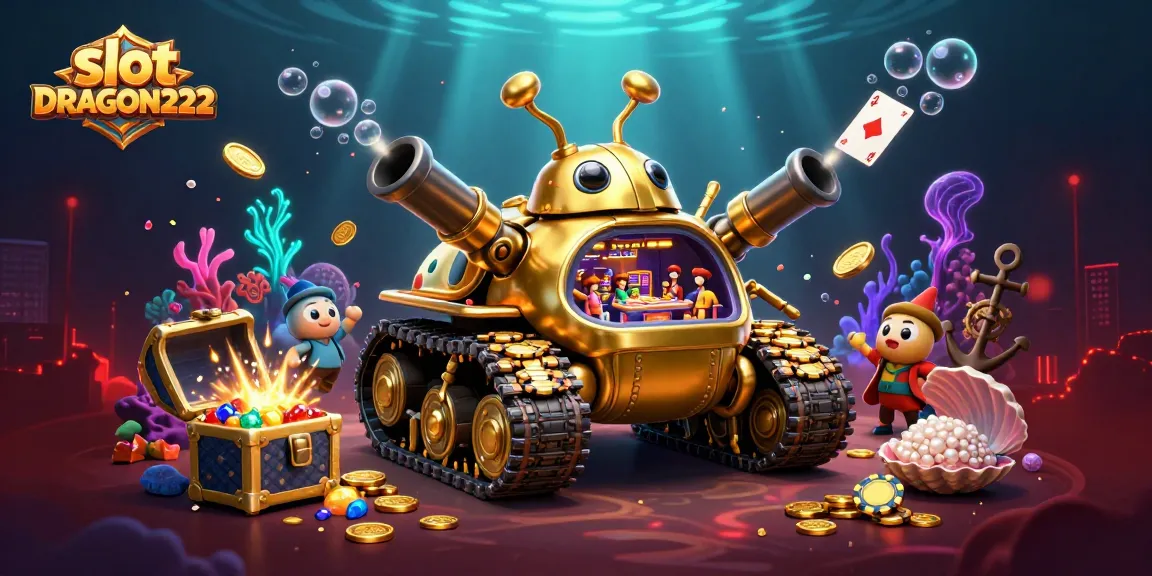Engage in thrilling gameplay with slot DRAGON222 as you explore a vibrant underwater casino.