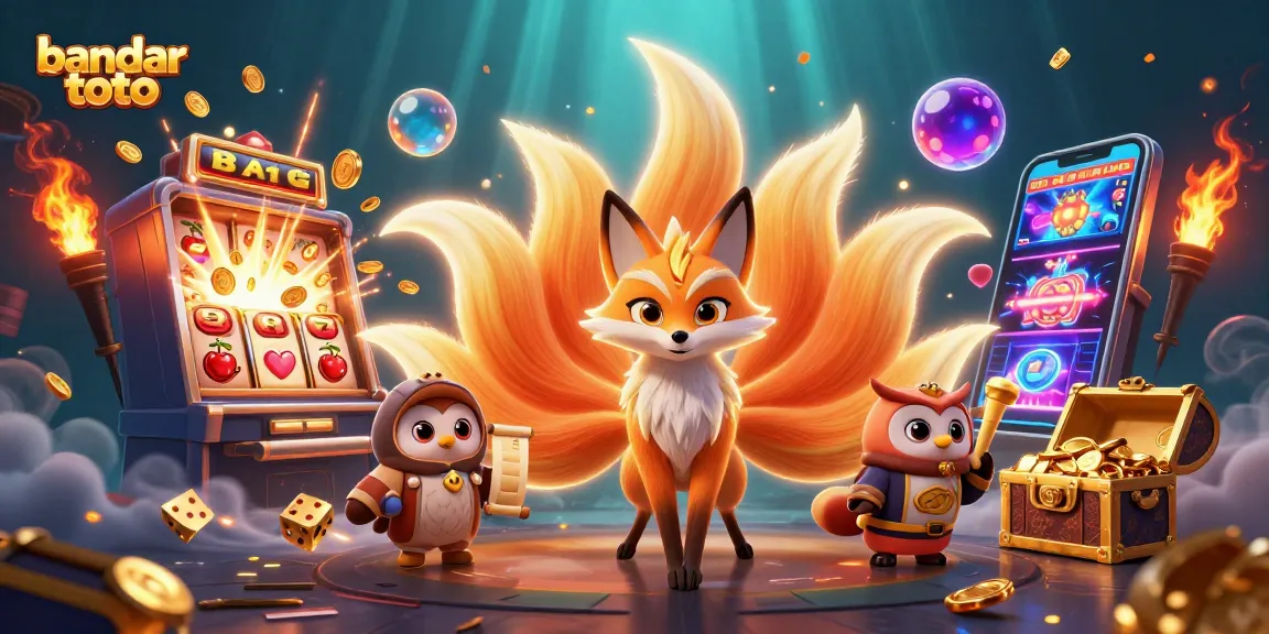 Experience thrilling wins with bandar toto at a vibrant 3D digital casino scene.