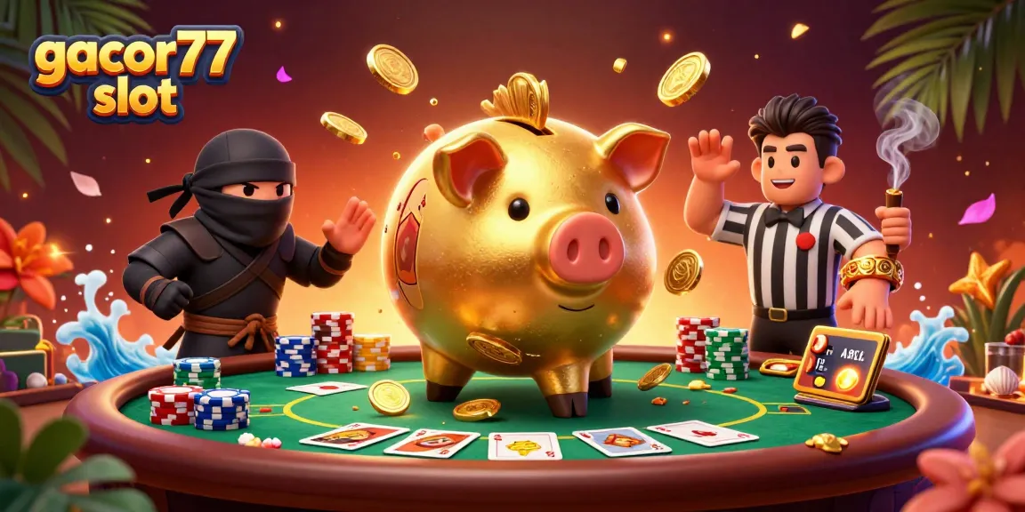 Menguasai gacor77 slot dengan kemenangan dramatis, karakter unik dan elemen kasino berlimpah.