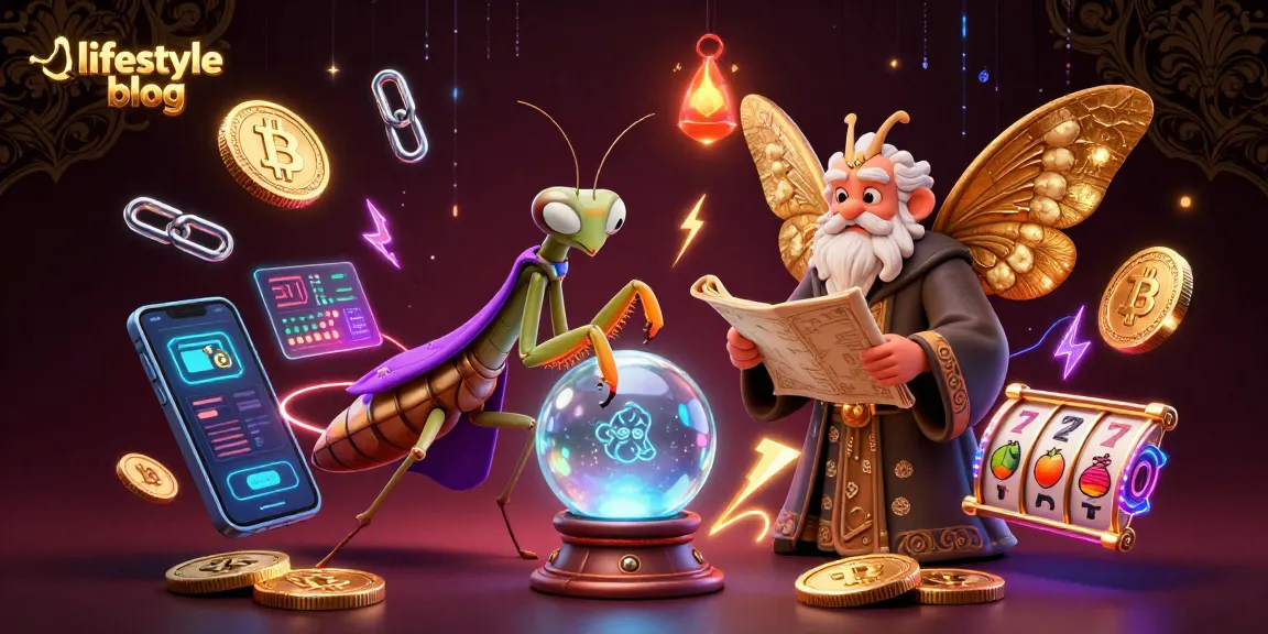 Experience winning strategies in this vibrant lifestyle blog-themed casino illustration.